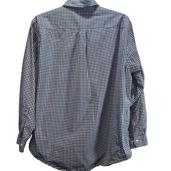 Brooks Brothers 346 Button Down Shirt Mens Large Blue Check VintagePreppy Casual - Picture 3 of 3